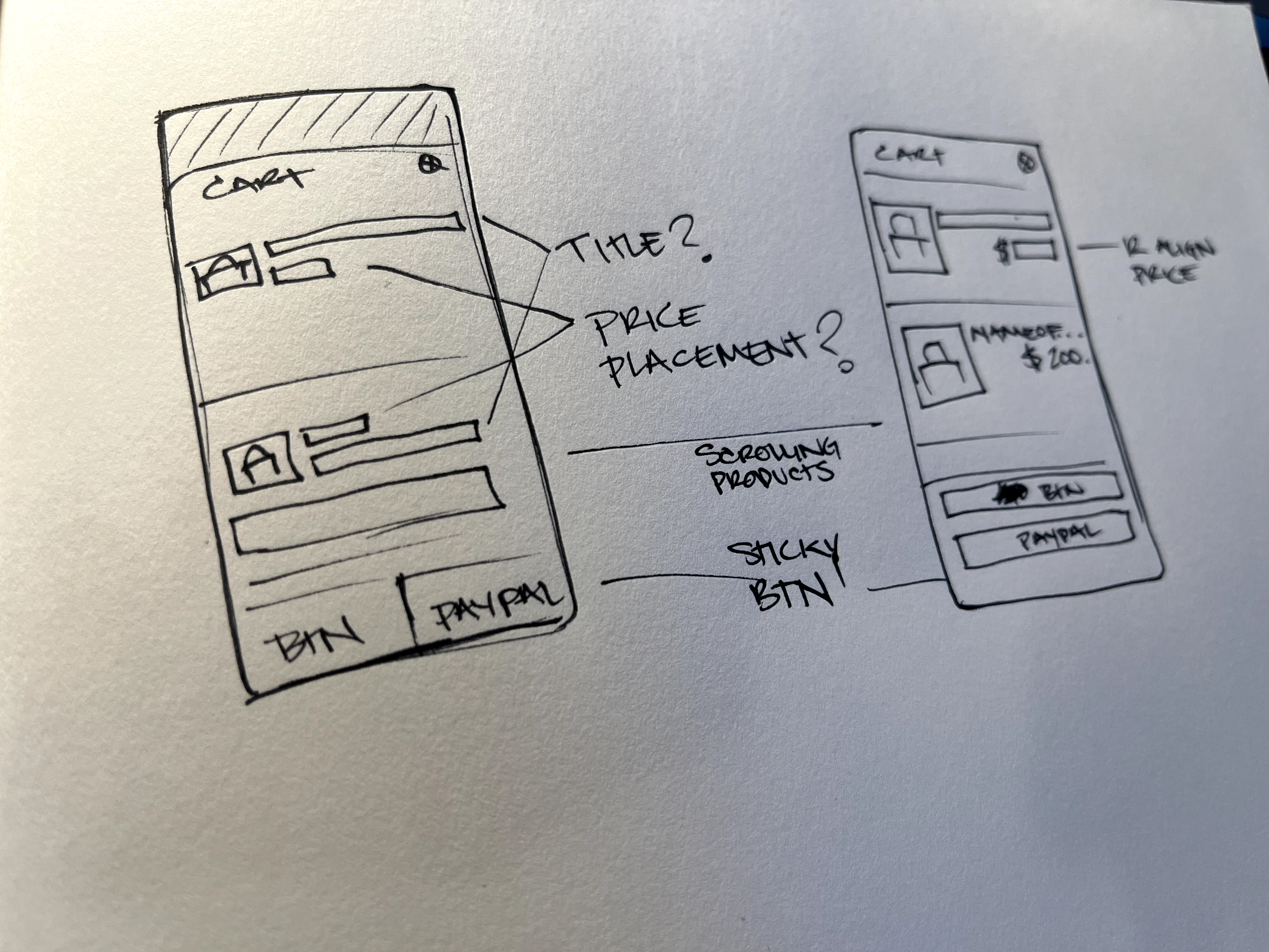 wireframe sketch